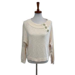 We The Free Don’t Forget Me Sweater Top Cream White Size Small